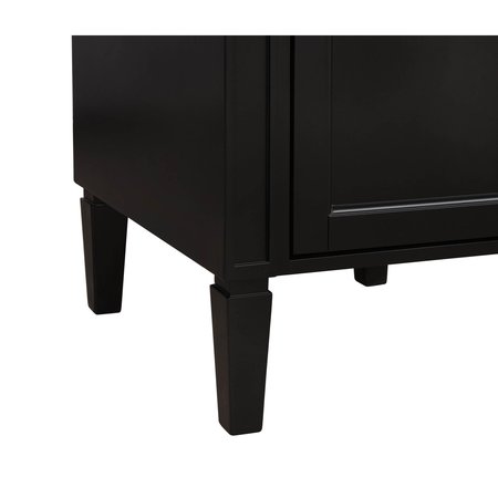 Elegant Decor 18 Inch Single Bathroom Vanity In Black VF12518BK